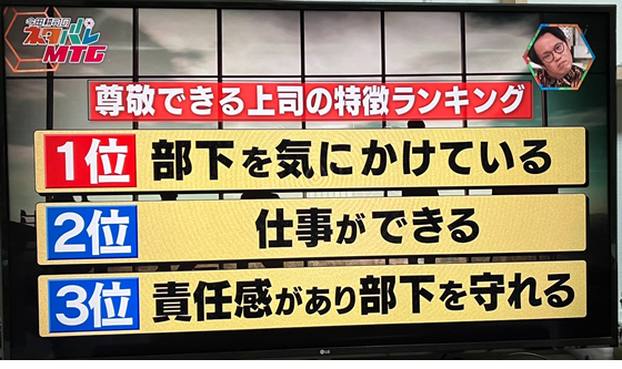 尊敬できる上司とできない上司の調査その4